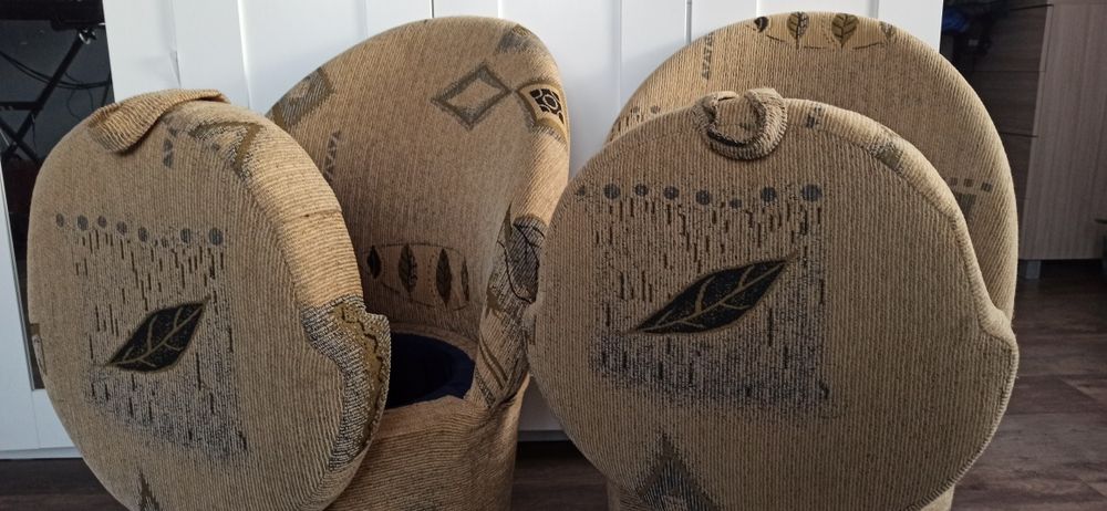 Krzesło  brąz ze schowkiem