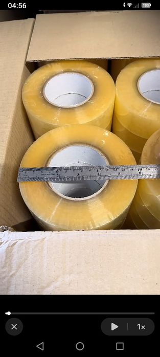 Прозорий міцний скотч 300 м та 500м