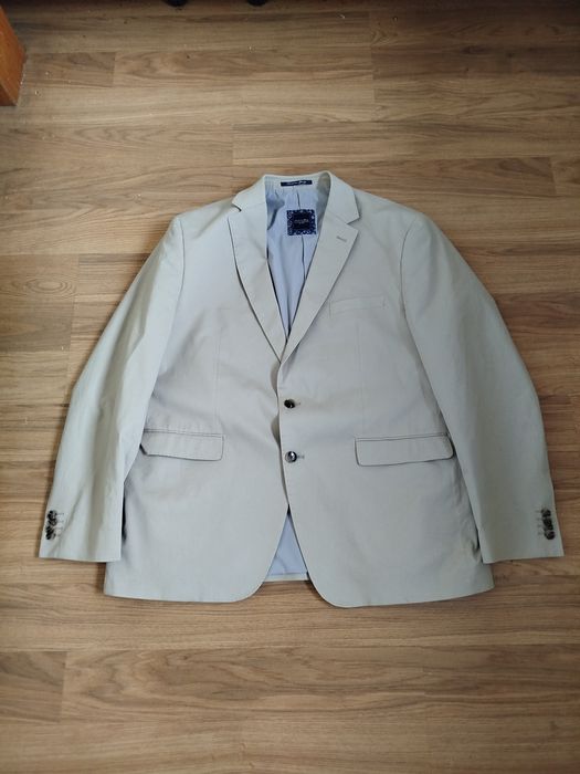 Christian Berg klasyczna beżowa męska marynarka 27 Smart Casual Wigili