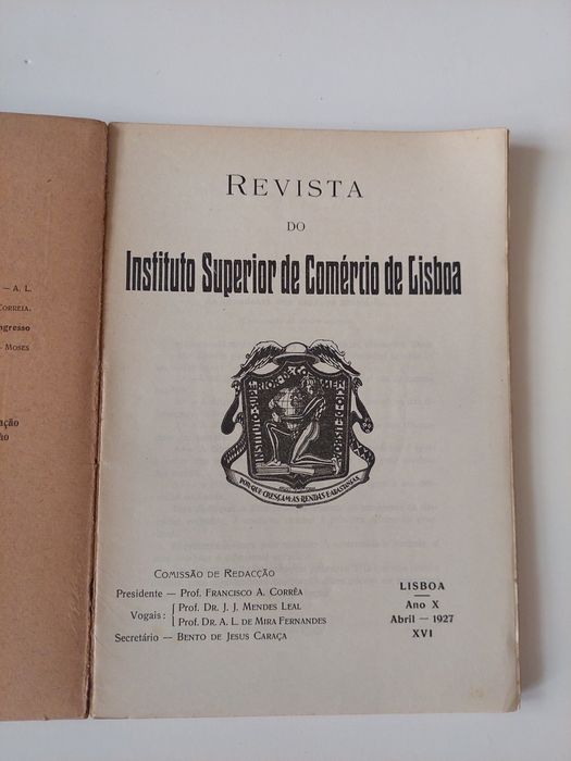 Revistas anos 20 30 Instituto Superior Comércio de Lisboa