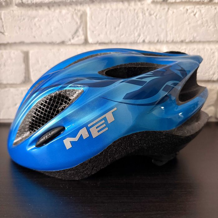 Kask rowerowy MET Scatto niebieski