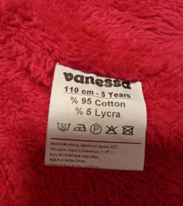 Vanessa тепла джинсовка для дівчинки 110/116см