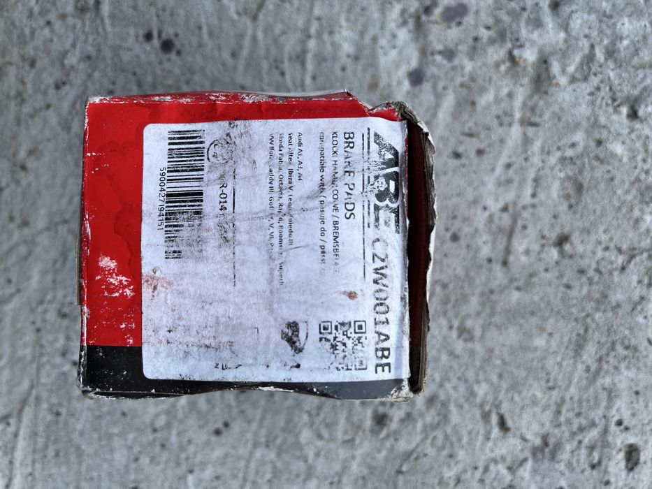 Нові гальмівні колодки ABE (VAG) VW, AUDI, SEAT, SKODA