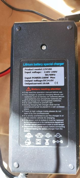 Акумулятор LiFePO4 12.8V 100Ah (1280Wh) з  зарядним пристроєм.