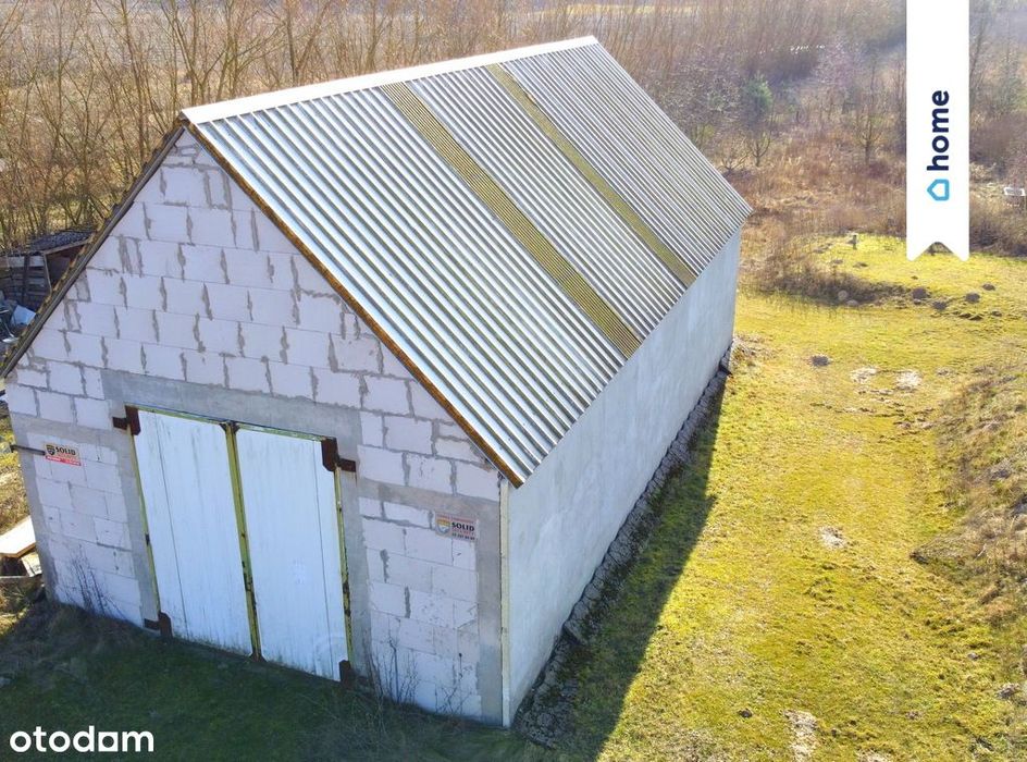 Garaż który chce być domem, działka 1100 m2