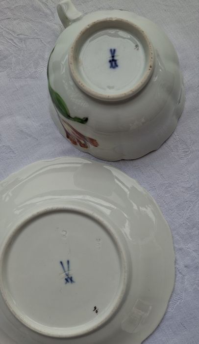 Тріо, пара  і тарілки Meissen