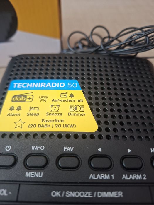 Radio Budzik Dab+ FM Zegar TechniSat  Nowe.