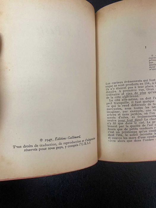 Albert Camus - La Peste, Gallimard Le Livre de Poche n.º 132 edição antiga em francês