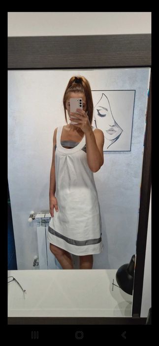 Cała bawełniana sukienka Promod rozmiar 40