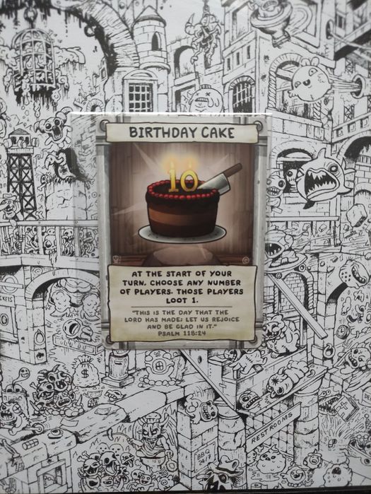Birthday Cake - karta promo - The Binding of Isaac Four Souls