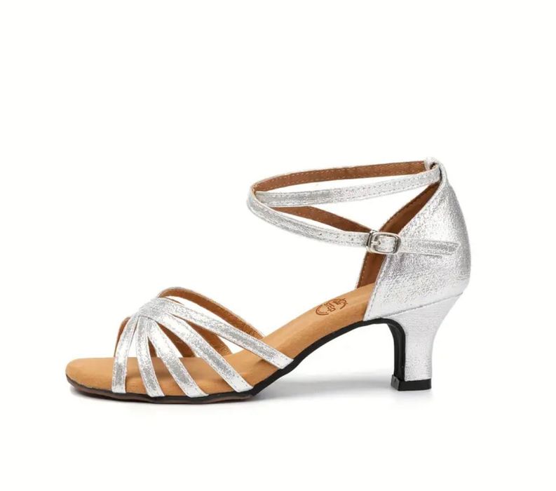 Buty do tańca  wkładka 26.5 rozmiar 42  srebne buty na ślub wesele