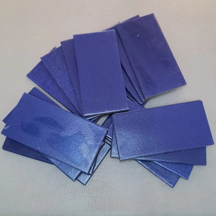 Lote de 22 azulejos/Tijoleiras azuis  19,5x9,7cm
