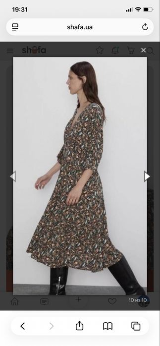 Сукня zara квітковий принт
