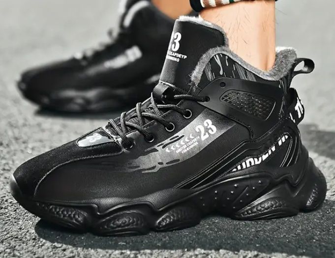 38,5р./24,5 см Зимові кросівки черевики на хутрі, підліткові хлопчику