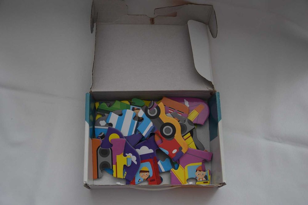 Puzzle trefl, 3 zestawy, Bing, Psi Patrol, Pojazdy