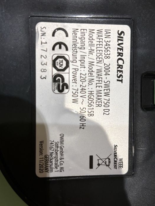 Gofrownica, toster SilverCrest