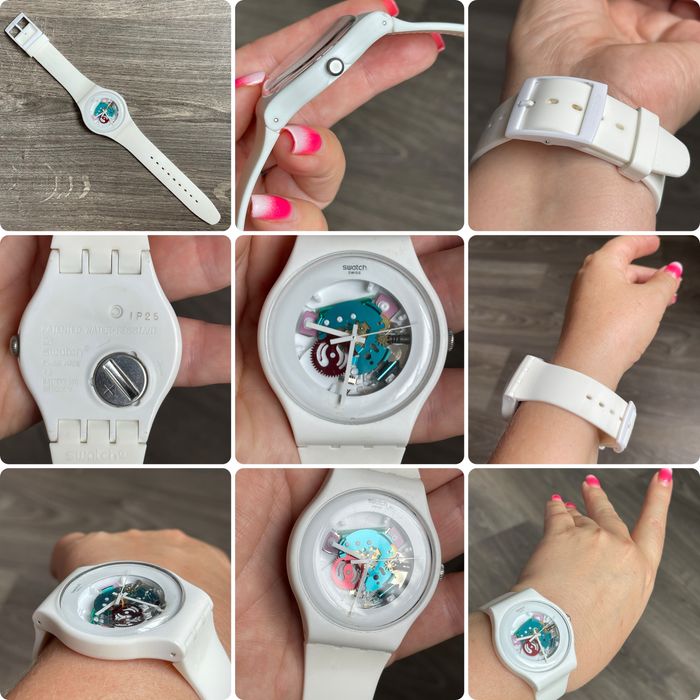 Годинник Swatch Skeleton швейцарський кварц Geneva Winston нагородний