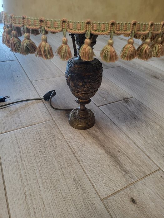 Duża lampa stara mosiężna