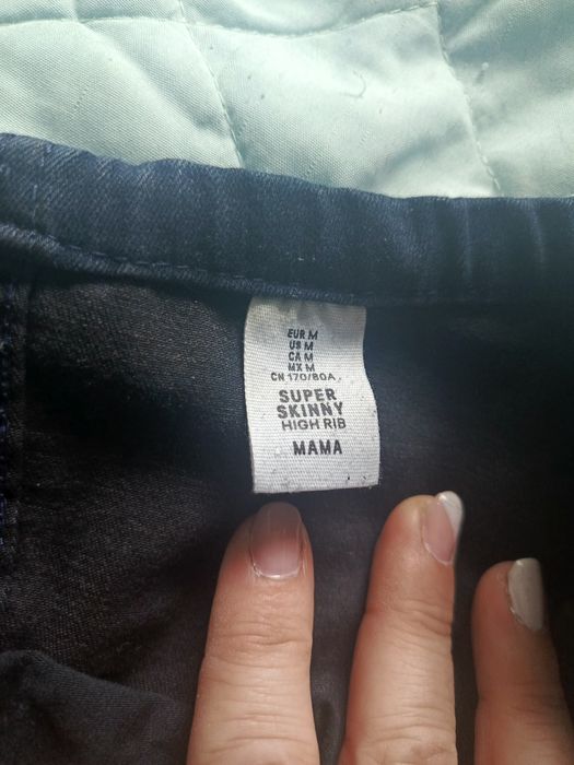 Jeansy wygodne ciążowe M