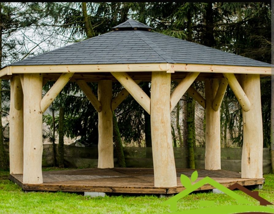 Altana z bali okroglych