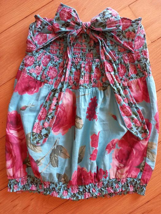 Top cai-cai, tecido 100% algodão, tamanho M