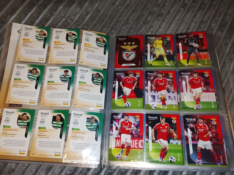 Coleção Completa Cartas Ídolos + Album + Checklist + Cartas Repetidas