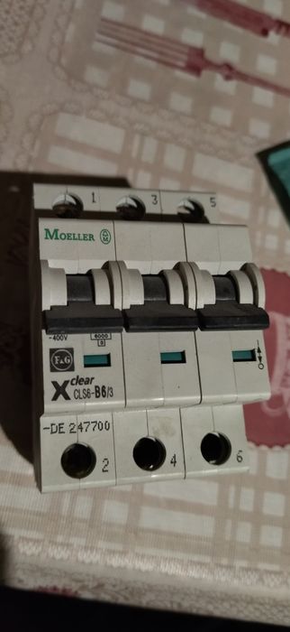 Реле контроля фаз, автоматы 3полюсные 6А , Moeller