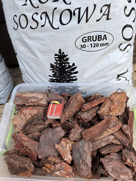 Kora Sosnowa 80l Trzy frakcje Droba  Średnia Gruba . Transport