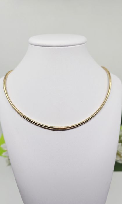 Złoty łańcuszek choker elastyczny próba 585 14k