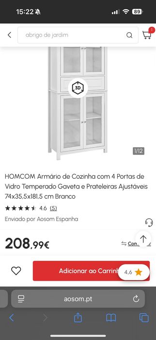 Móvel Vitrine novo