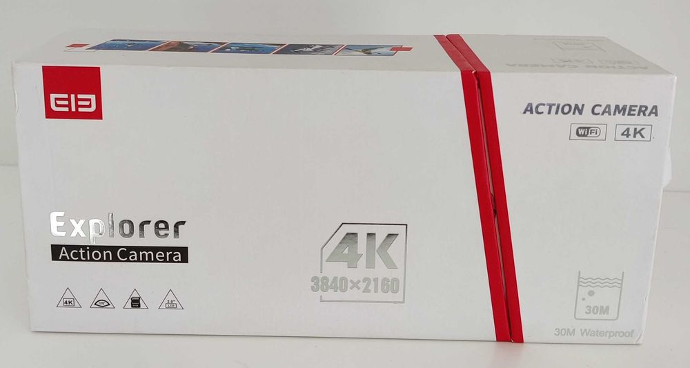 Câmara de ação 4K Explorer/ EIE à prova de água + varios acessórios