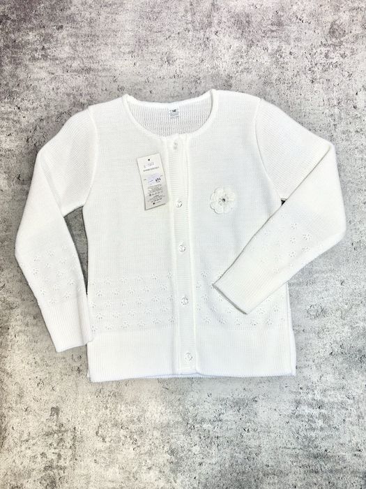 Sweter dziewczęcy 122 komunia