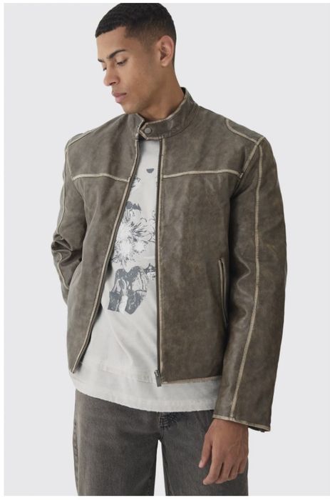 Куртка весна осень косуха мужская С-М курточка