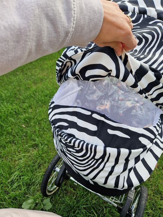Wózek retro gondola zebra
