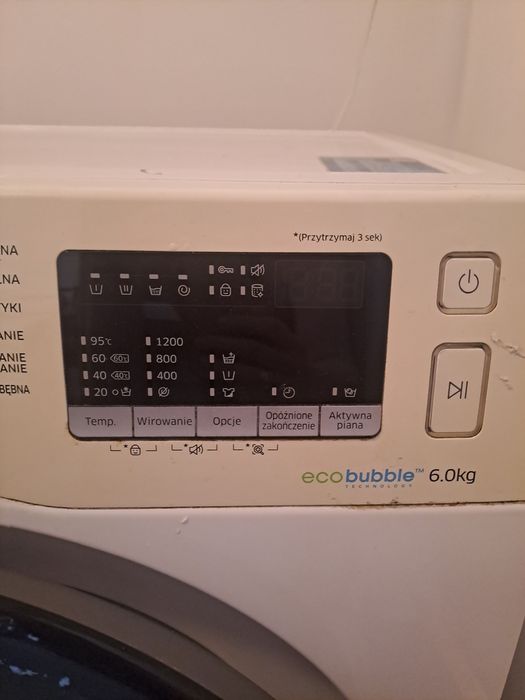 Pralka Samsung Ecobubble 6kg uszkodzona
