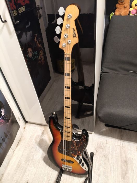 Gitara basowa Teisco jazz bass