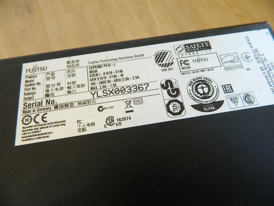 Fujitsu Esprimo P910L Core i3-3220 8GB DDR3