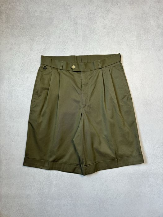 Винтажные шорты чинос Lacoste мужские зеленые old money оригинал