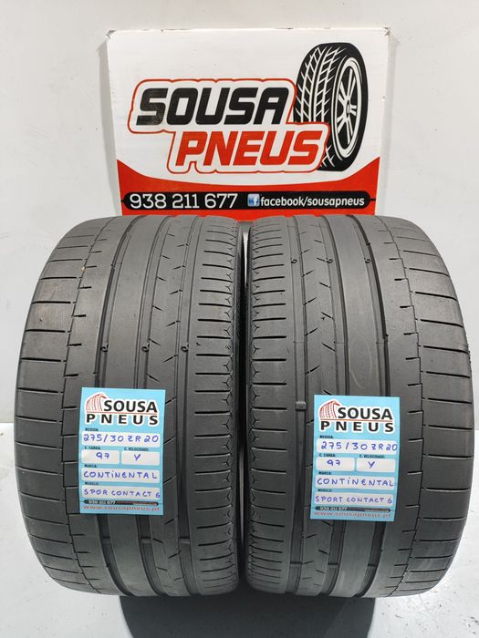 2 pneus semi novos 275-30ZR20 Continental - Entrega grátis