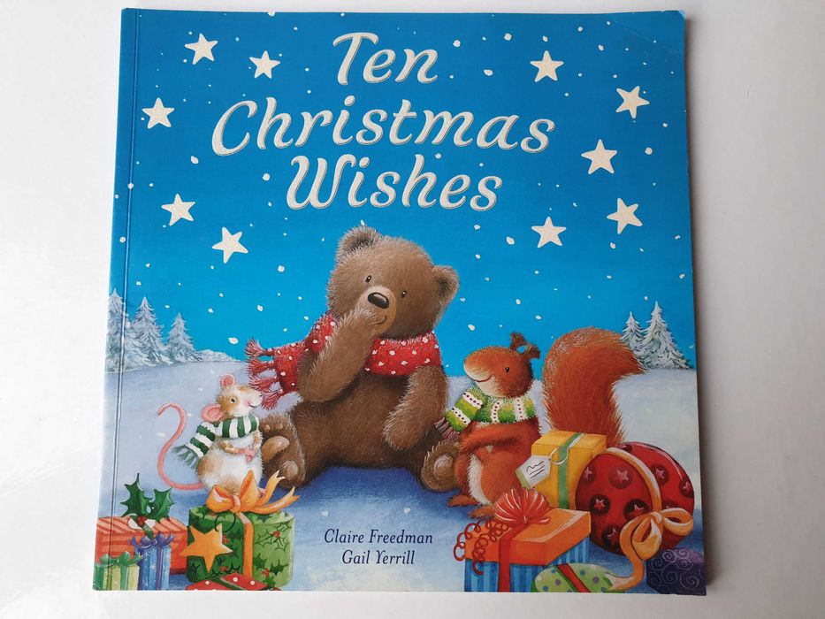 книга дітям анлійською сніговик Різдво пригоди  Ten Christmas Wishes
