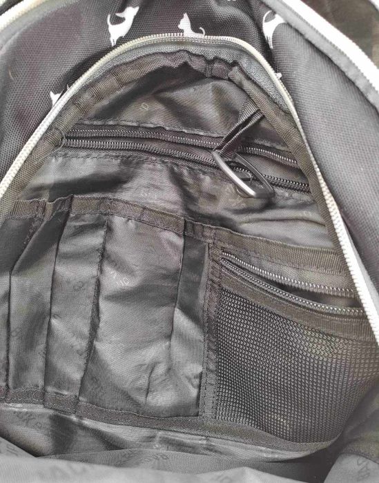 Plecak BACK-UP czarny z pieskami