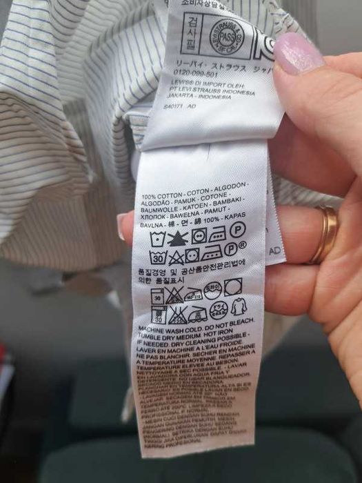 Koszula w paski Levi’s Tailored Fit 100% bawełna – rozmiar L