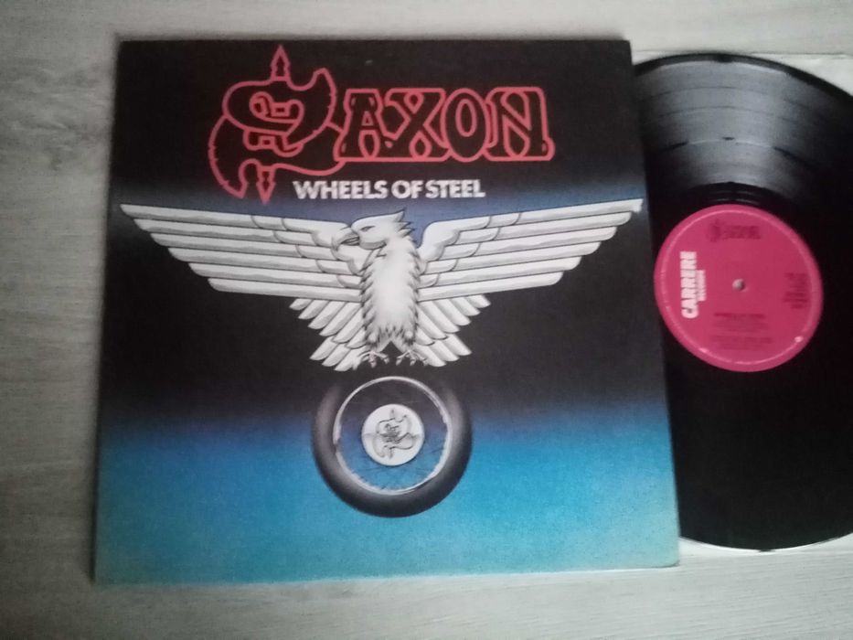 Saxon  Wheels Of Steel  LP  WINYL UK  EX/EX