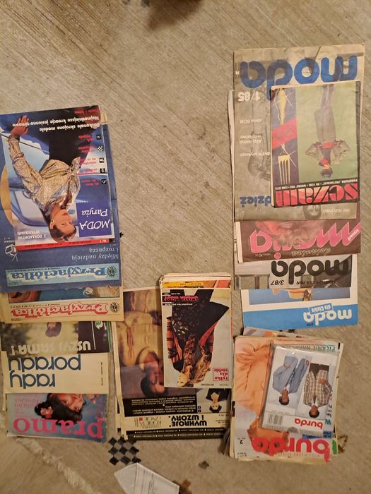 Archiwalne gazety z wykrojami lata 80