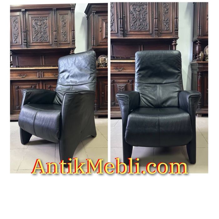 Шкіряне крісло реклайнер кресло кожа 4177