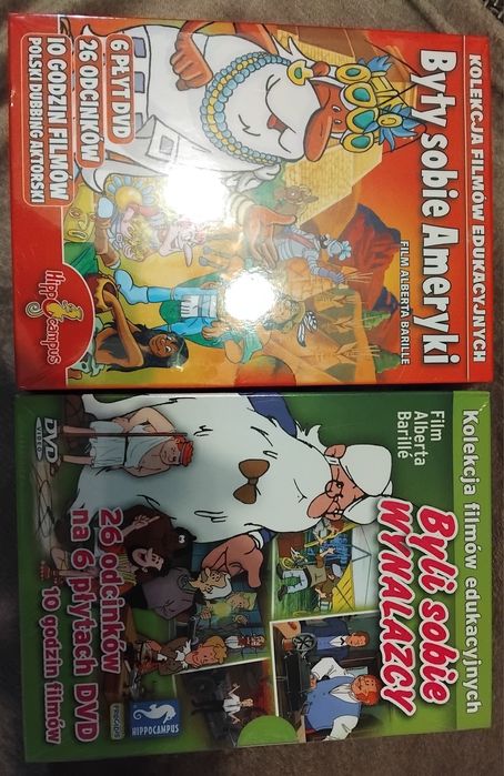 Byli sobie wynalazcy i Były sobie Ameryk -dvd NOWE!