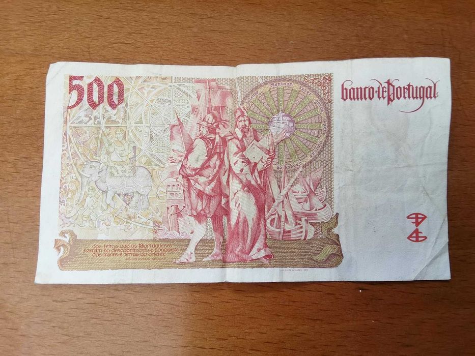 Nota de 500 escudos 2000 Banco de Portugal