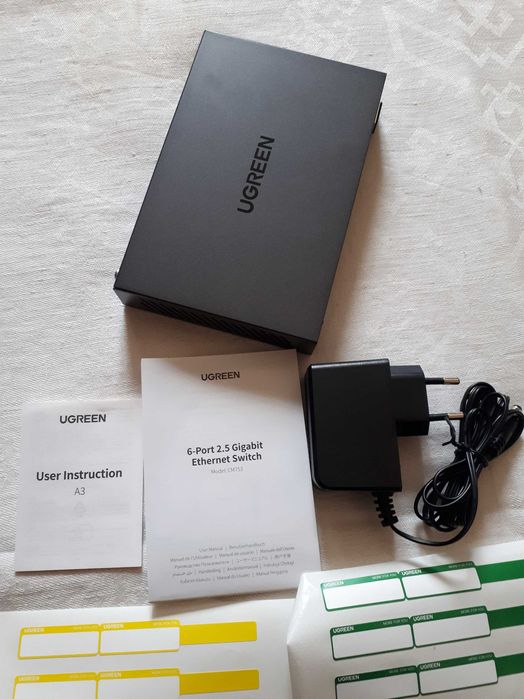 Комутатор  Ugreen CM 753  6-Port  2.5GB/s Gray