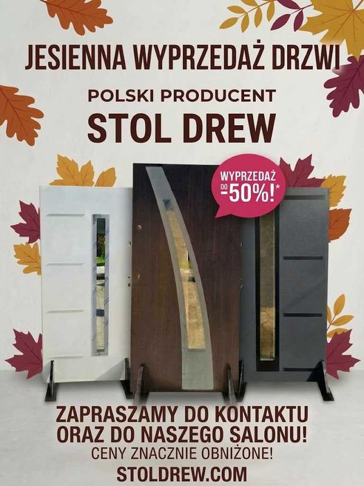 DRZWI ZEWNĘTRZNE STALOWE- Jesienna Wyprzedaż STOLDREW– Ostatnie sztuki!