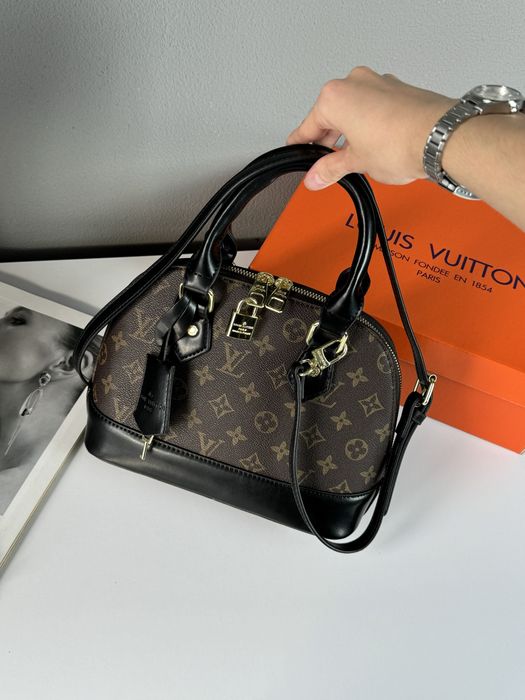 Жіноча сумка louis vuitton alma женская сумка кросбоди клатч луи альма коричневая сумочка